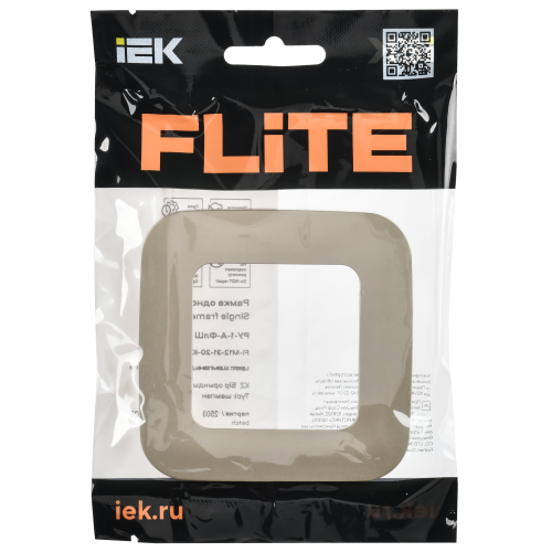 FLITE Рамка 1-местная РУ-1-А-ФлШ шампань IEK FLITE Рамка 1-местная РУ-1-А-ФлШ шампань IEK