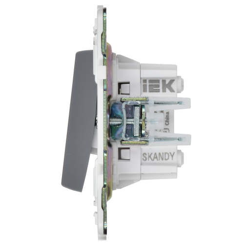 SKANDY Выключатель 2-клавишный перекрестный 10А SK-V06Gr серый IEK SKANDY Выключатель 2-клавишный перекрестный 10А SK-V06Gr серый IEK