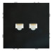 Розетка компьютерная 2-местная RJ-45 (механизм), STEKKER, серия Эмили, RST00-5111-05, черный уголь, soft touch Розетка компьютерная 2-местная RJ-45 (механизм), STEKKER, серия Эмили, RST00-5111-05, черный уголь, soft touch