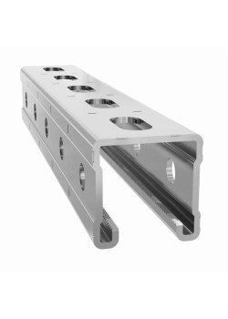 Профиль Strut С-образный перфорир. 41х41 L3000 1.5мм TOKOV ELECTRIC TKE-STP-41-41-1.5-3000