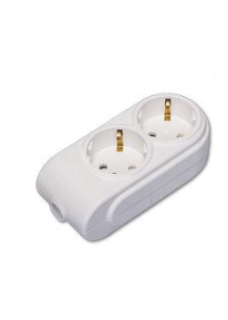 Колодка удлинителя 2-м с заземл. защ. шторки Makel N2210000