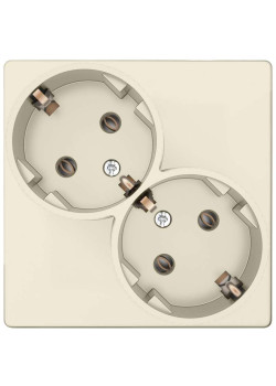 Розетка 2-м СП Simon 24 16А IP20 2х2P+E Schuko без защ. шторок механизм сл. кость Simon 2450459-031