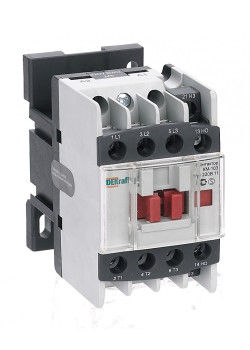 Контактор 12А 24В АС3 1НО+1НЗ КМ-103 Dekraft