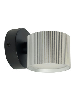 Светильник  настенный Feron HL4580 ARIA 12W, 230V,GX53, серебро + черный IP20