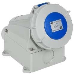 Розетка стационарная ССИ-1232 32А-6ч 220В 2P+PE IP67 IEK