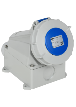 Розетка стационарная ССИ-1232 32А-6ч 220В 2P+PE IP67 IEK