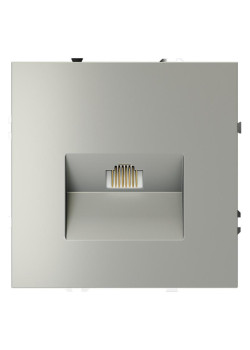 Розетка компьютерная 1-м СП S70 RJ45 кат.6 механизм сталь Voltum VLS060105