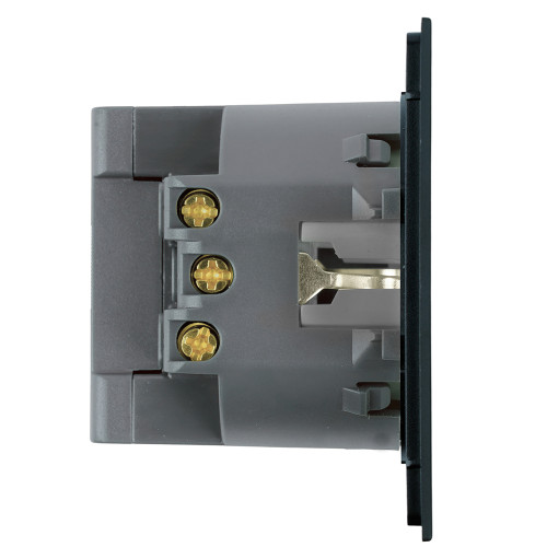 Розетка 1-местная з/ш с/з 16А + USB + Type C (механизм), STEKKER, 250В, 20W, серия Мия, RST16-3119-05, черный бархат Розетка 1-местная з/ш с/з 16А + USB + Type C (механизм), STEKKER, 250В, 20W, серия Мия, RST16-3119-05, черный бархат