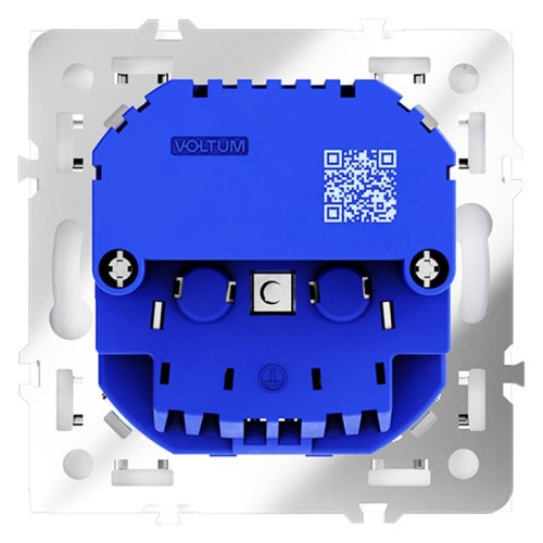 Розетка 1-м СП S70 16А с USB A+С с заземл. защ. шторки механизм бел. матов. Voltum VLS040502 Розетка 1-м СП S70 16А с USB A+С с заземл. защ. шторки механизм бел. матов. Voltum VLS040502