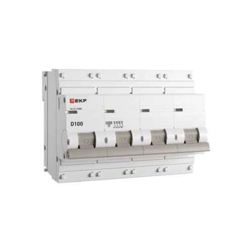 Авт. выкл. ВА 47-100M 4P 100А (D) 10kA без тепл. расцепит. EKF PROXIMA
