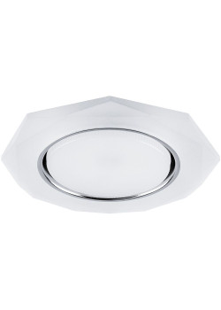 Светильник встраиваемый с белой LED подсветкой Feron CD5021 потолочный GX53 без лампы, белый матовый
