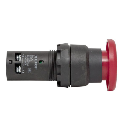 Кнопка SW2C-11MZ поворотная красная NO+NC Грибок EKF