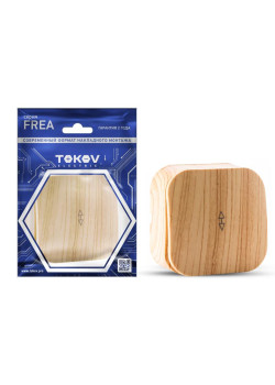 Переключатель 1-кл. ОП Frea 10А IP20 250В АБС-пластик сосна TOKOV ELECTRIC TKE-FR-P1-C25