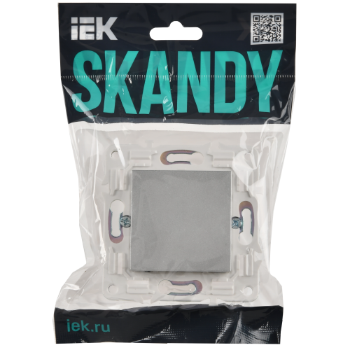 SKANDY Заглушка с суппортом SK-C01S серебряный IEK SKANDY Заглушка с суппортом SK-C01S серебряный IEK