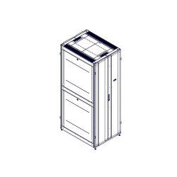 Шкаф Systeme Electric, серия Uniprom, 48U-800/1070, боковые панели 4шт, черный