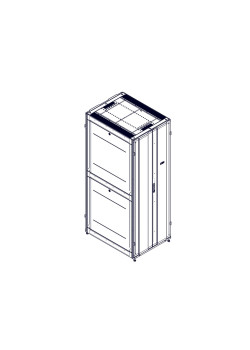 Шкаф Systeme Electric, серия Uniprom, 48U-800/1070, боковые панели 4шт, черный
