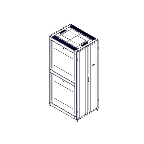 Шкаф Systeme Electric, серия Uniprom, 48U-800/1070, боковые панели 4шт, черный