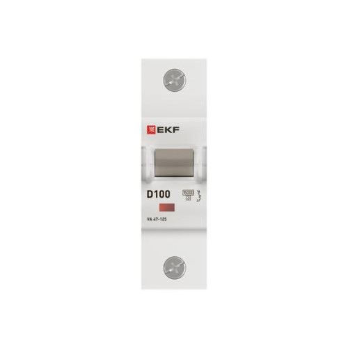 Авт. выкл. ВА 47-125 1P 100А (D) 15кА PROXIMA EKF Авт. выкл. ВА 47-125 1P 100А (D) 15кА PROXIMA EKF