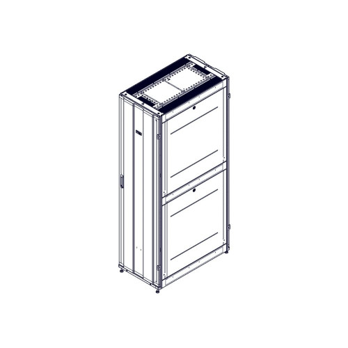 Шкаф Systeme Electric, серия Uniprom, 48U-600/1070, боковые панели 4шт, черный