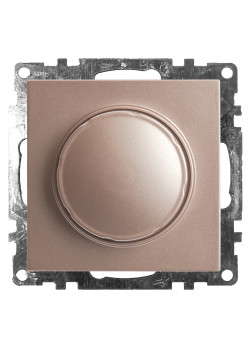 Выключатель диммирующий TRIAC(механизм), STEKKER GLS10-7106-02, 250V, 500W, серия Катрин, шампань