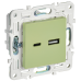 SKANDY Розетка USB A+C 3,1А SK-R14G мятный IEK SKANDY Розетка USB A+C 3,1А SK-R14G мятный IEK