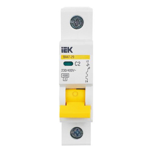 KARAT Автоматический выключатель ВА47-29 1P C 2А 4,5кА IEK