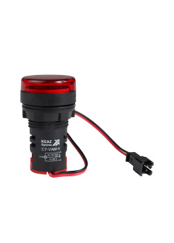 Индикатор тока и напряжения OptiSignal Compact D22 C7-VAM-4 красный 50-500 В AC/0-100 A AD22VAM