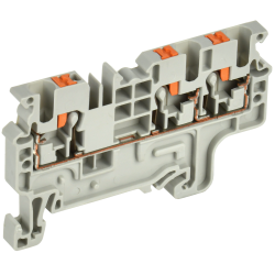 ARMAFIX Клемма пружин. Push-in CP-MC 3 вывода 2,5мм2 серая IEK