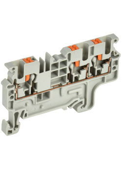 ARMAFIX Клемма пружин. Push-in CP-MC 3 вывода 2,5мм2 серая IEK