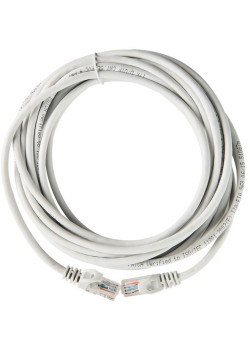 ITK RJ45(m) - RJ45(m) Cat. 5e U/UTP LSZH 15м серый