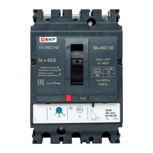 ВА-99C 160/40А 3P 35кА с термомагнитным расцепителем EKF