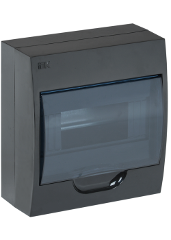 KREPTA 3 Корпус пластиковый ЩРН-П-8 IP41 черный IEK