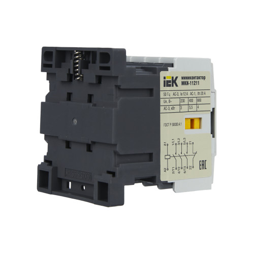 Миниконтактор МКИ-11211 12А 230В/АС3 1NC IEK Миниконтактор МКИ-11211 12А 230В/АС3 1NC IEK