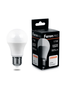 Лампа светодиодная Feron.PRO LB-1011 Шар E27 11W 175-265V 6400K