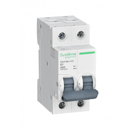 City9 Set Автоматический выключатель C 1A 2P 4,5kA