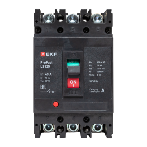 ProPact LS125 40А 3P 18кА EKF ProPact LS125 40А 3P 18кА EKF