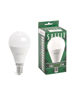 Лампа светодиодная SAFFIT SBG4515 Шарик E14 15W 230V 6400K