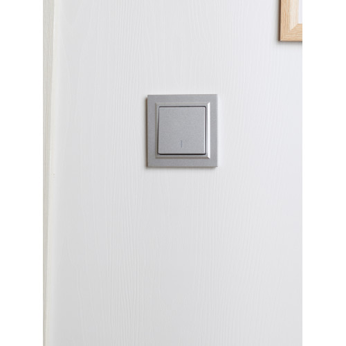 BRITE Рамка 1-местная IP44 РУ-1-БрА-44 алюминий IEK