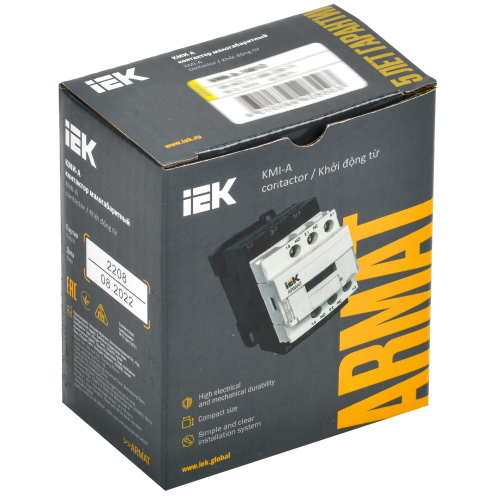 ARMAT Контактор КМИ-А-10612 LC1D 6А 230В/АС3 1NO/1NC IEK ARMAT Контактор КМИ-А-10612 LC1D 6А 230В/АС3 1NO/1NC IEK