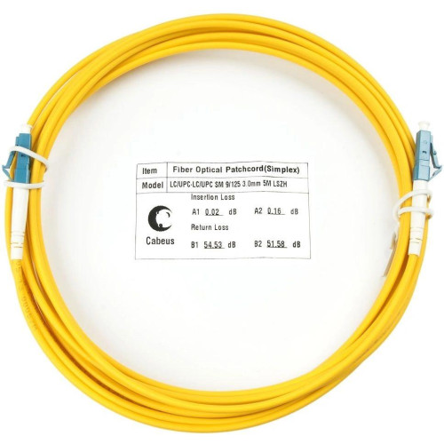 Патч-корд Cabeus FOP(S)-9-LC-LC-5M 1x9/125 OS2 LC-LC 5м LSZH желтый Патч-корд Cabeus FOP(S)-9-LC-LC-5M 1x9/125 OS2 LC-LC 5м LSZH желтый