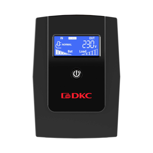 Линейно-интерактивный ИБП ДКС серии Инфо ЭЛСИДИ (Info LCD), 600 ВА/360 Вт, 1/1, 3xIEC C13, USB + RJ45, LCD, 1x7Aч Линейно-интерактивный ИБП ДКС серии Инфо ЭЛСИДИ (Info LCD), 600 ВА/360 Вт, 1/1, 3xIEC C13, USB + RJ45, LCD, 1x7Aч