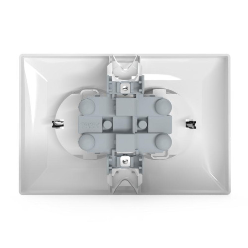 Розетка 2-м СП AVA 16А IP20 с заземл. защ. шторки в сборе бел. TOKOV LIGHT TKL-AV-R2FZSF-C01
