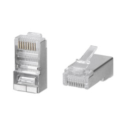 Коннектор RJ-45(8P8C) кат.5Е экранированный универсальный TOKOV Eletrcic TKE-CN-5E24-STP