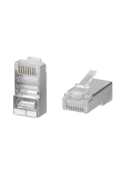 Коннектор RJ-45(8P8C) кат.5Е экранированный универсальный TOKOV Eletrcic TKE-CN-5E24-STP
