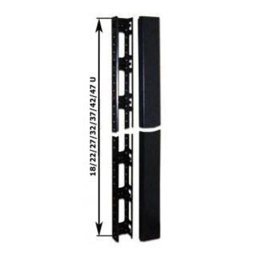Кабельный органайзер вертикальный Lanmaster TWT-CBB-ORG42U односторонний 42U