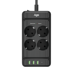 AGNI TP-FS4U4E-PD-2m-black