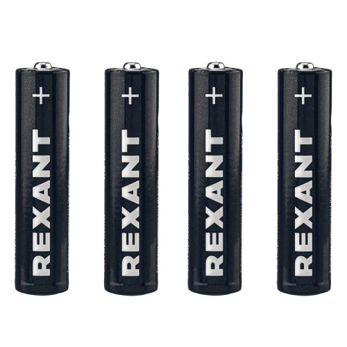 Элемент питания алкалиновый AAA/LR03 1.5В (блист.4шт) Rexant 39-1012