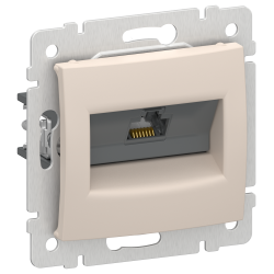 IEKVALENA Розетка компьютерная RJ45 категория 5Е UTP 6945901 песочный IEK