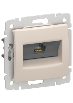 IEKVALENA Розетка компьютерная RJ45 категория 5Е UTP 6945901 песочный IEK