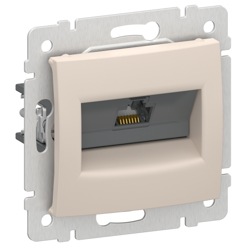 IEKVALENA Розетка компьютерная RJ45 категория 5Е UTP 6945901 песочный IEK